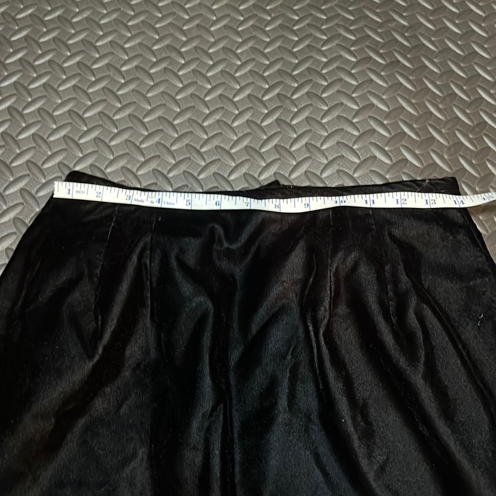 Beautiful black velvet skirt lined